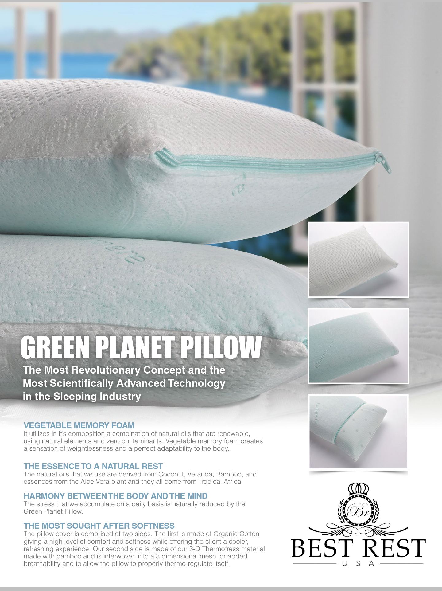 Green Planet Pillows King and Std